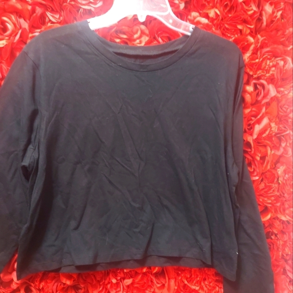 Wild Fable Women's Black Crew Sweatshirt Size Large